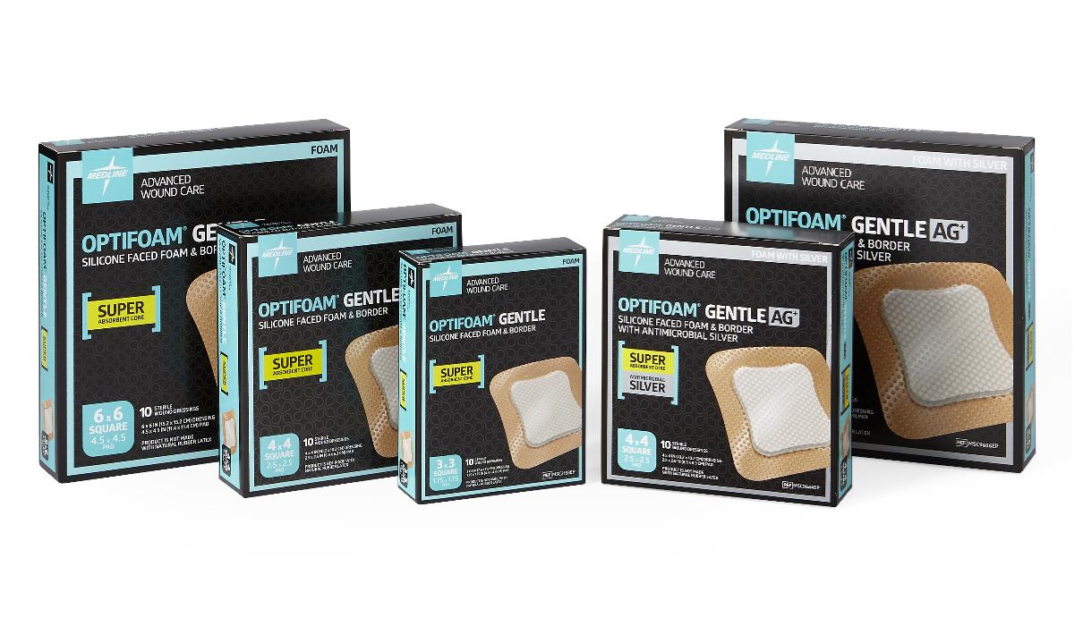 Optifoam Gentle Foam Dressing With Silicone Adhesive Face And Border ...