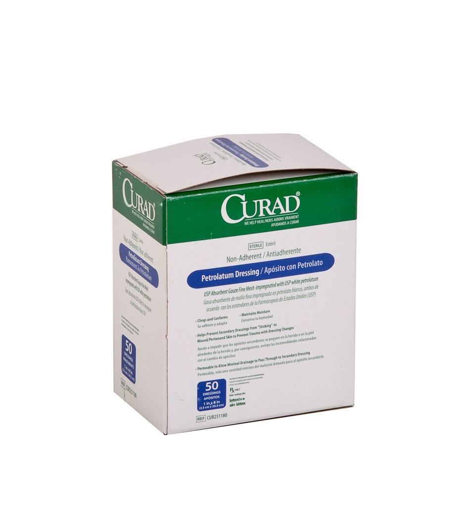 curad non adherent oil emulsion dressing