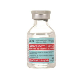 Marcaine 0.25% With Epinephrine 20ml Single-use « Medical Mart