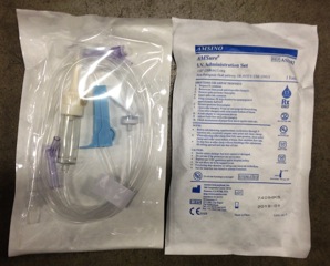 Iv Administration Tubing Set Needleless W/ Rotating Male Luer Lock 110