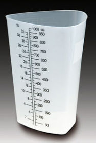 Graduated Triangular Measure 32oz Disposable Translucent Plastic