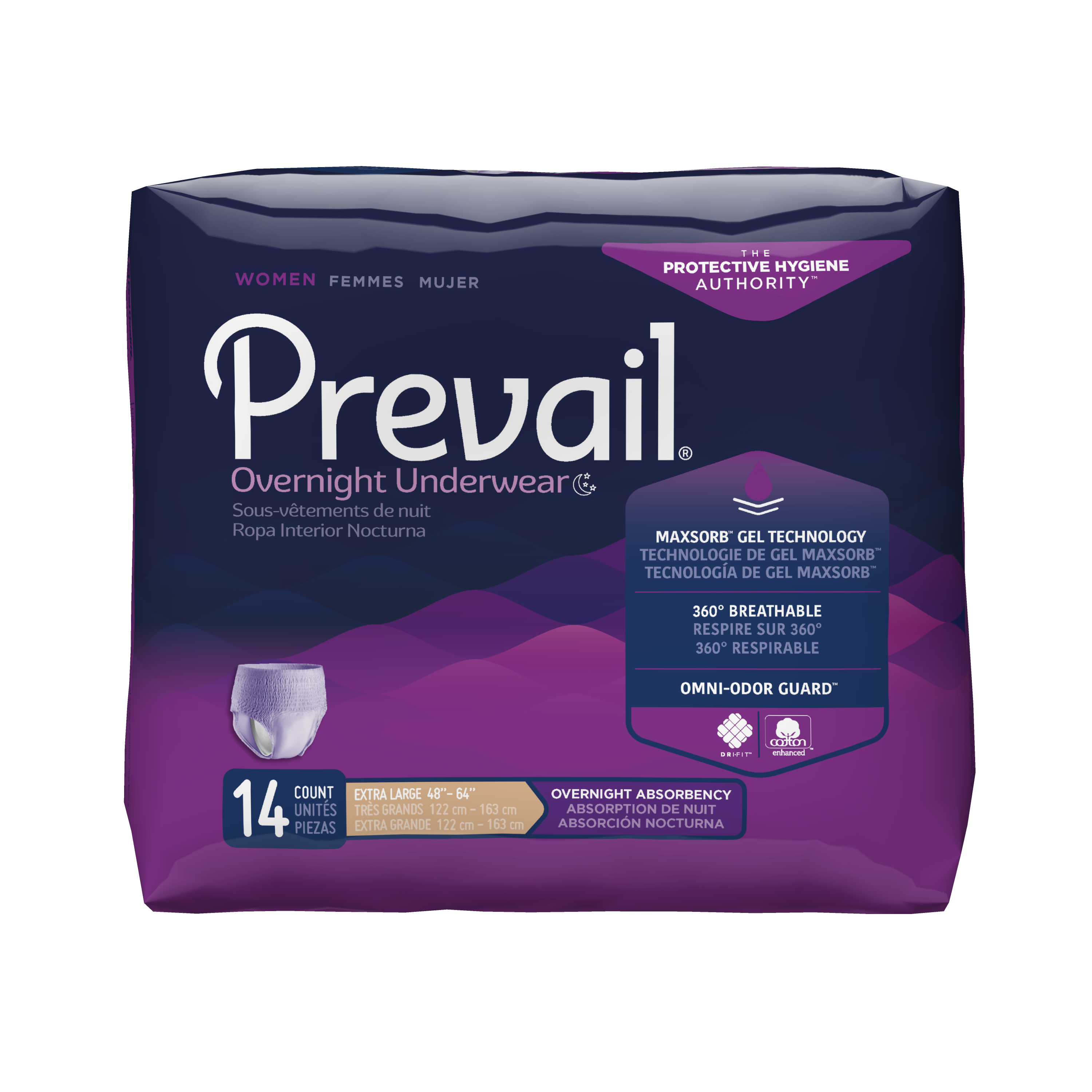 Prevail Protective Underwear For Women Overnight X-large « Medical Mart