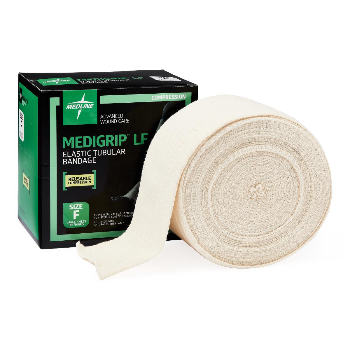 Medigrip Lf Elasticated Tubular Bandage Size F 10cm X 10m « Medical Mart