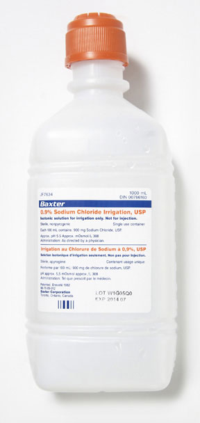 Normal Saline 0 9 Sodium Chloride For Irrigation In Plastic 1000ml Pour Bottle Medical Mart