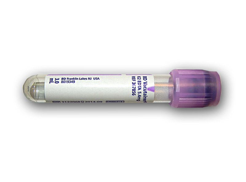 Vacutainer Sterile Plastic Edta Blood Collection Tube 16mmx100mm 10ml Draw Lavender Hemogard Closure See Thru Label Medical Mart