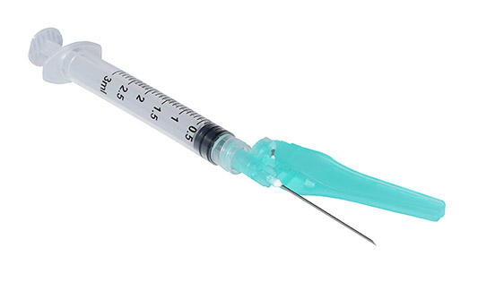 Syringe With Needle Sol-care Safety Flip Shield 3ml Syringe With 21g X 1″  Needle « Medical Mart