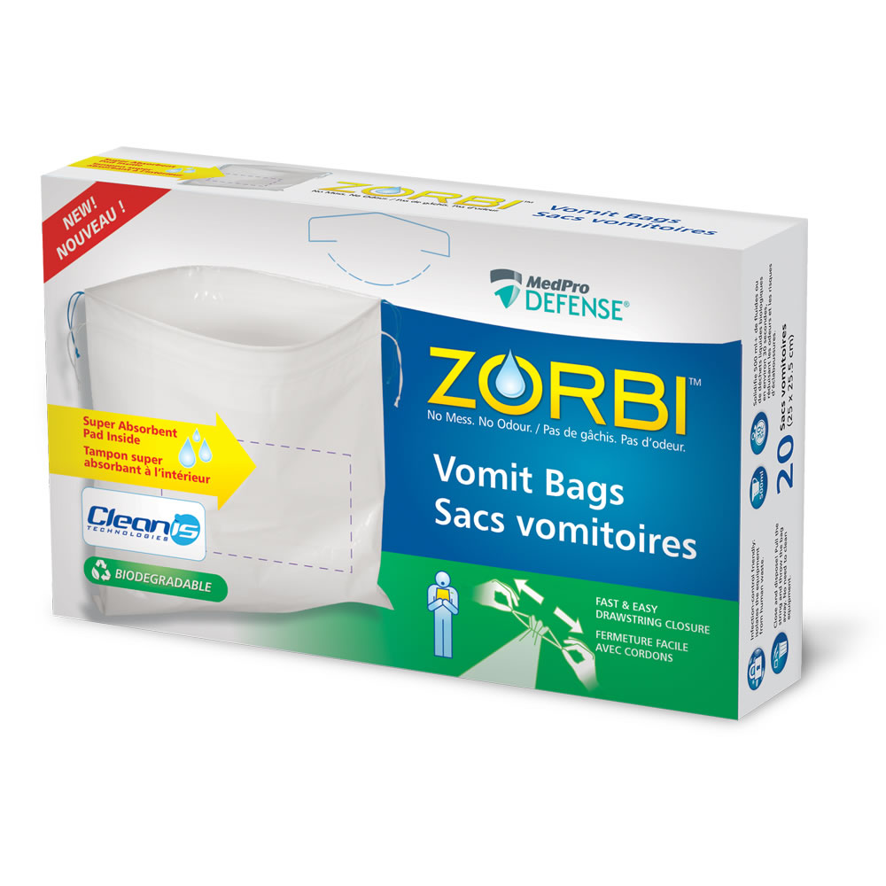 Zorbi Plastic Vomit Bag Support For Biodegradable Vomit Bags