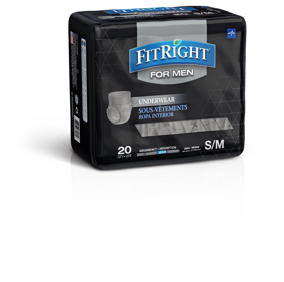 Fitright Protective Underwear For Men Sm/med 28″-40″ « Medical Mart