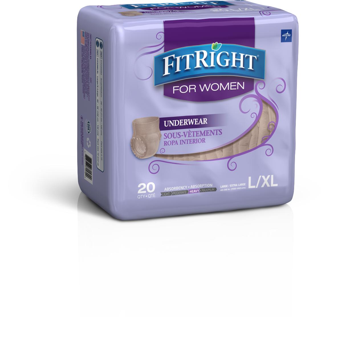Fitright Protective Underwear For Women Lg/xl 40″-56″ « Medical Mart