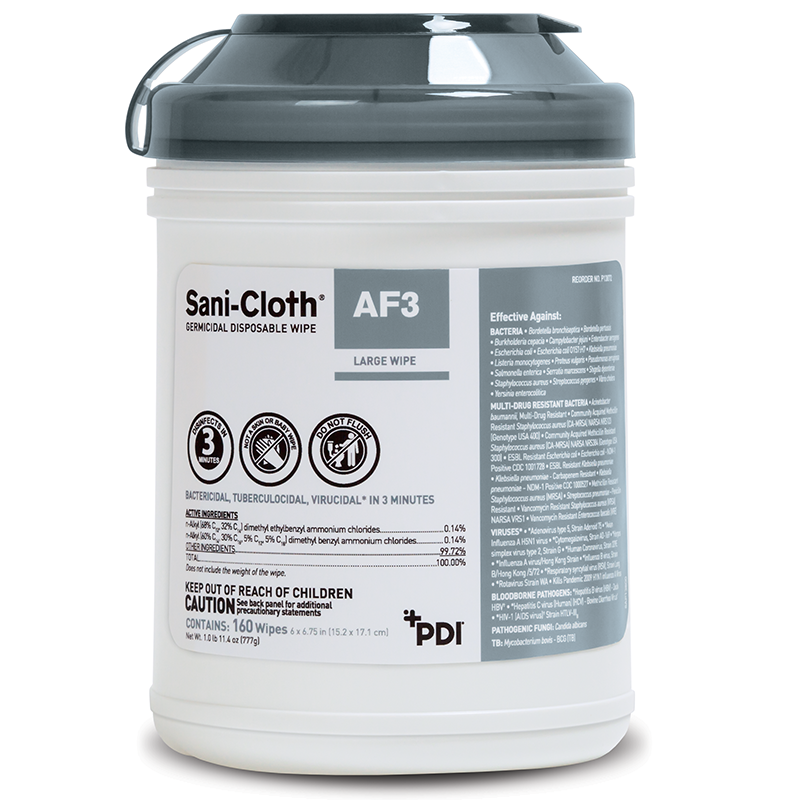 Sani Cloth Af3 Germicidal Disposable Xl Wipe 7 5″x15″ 65 Per Container