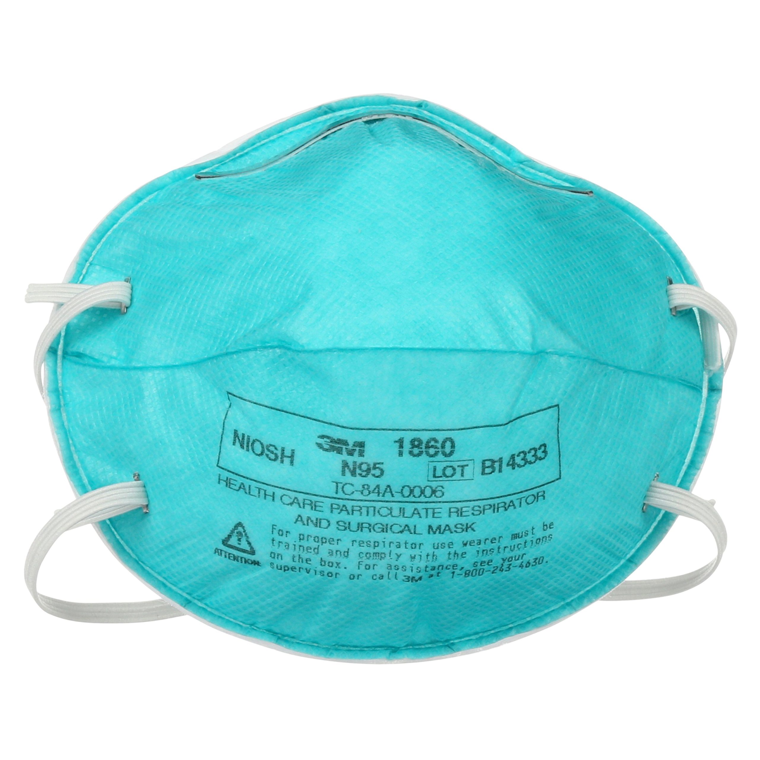 Face Mask 3m N95 Respirator Molded Healthcare Fluid Repellant Regular