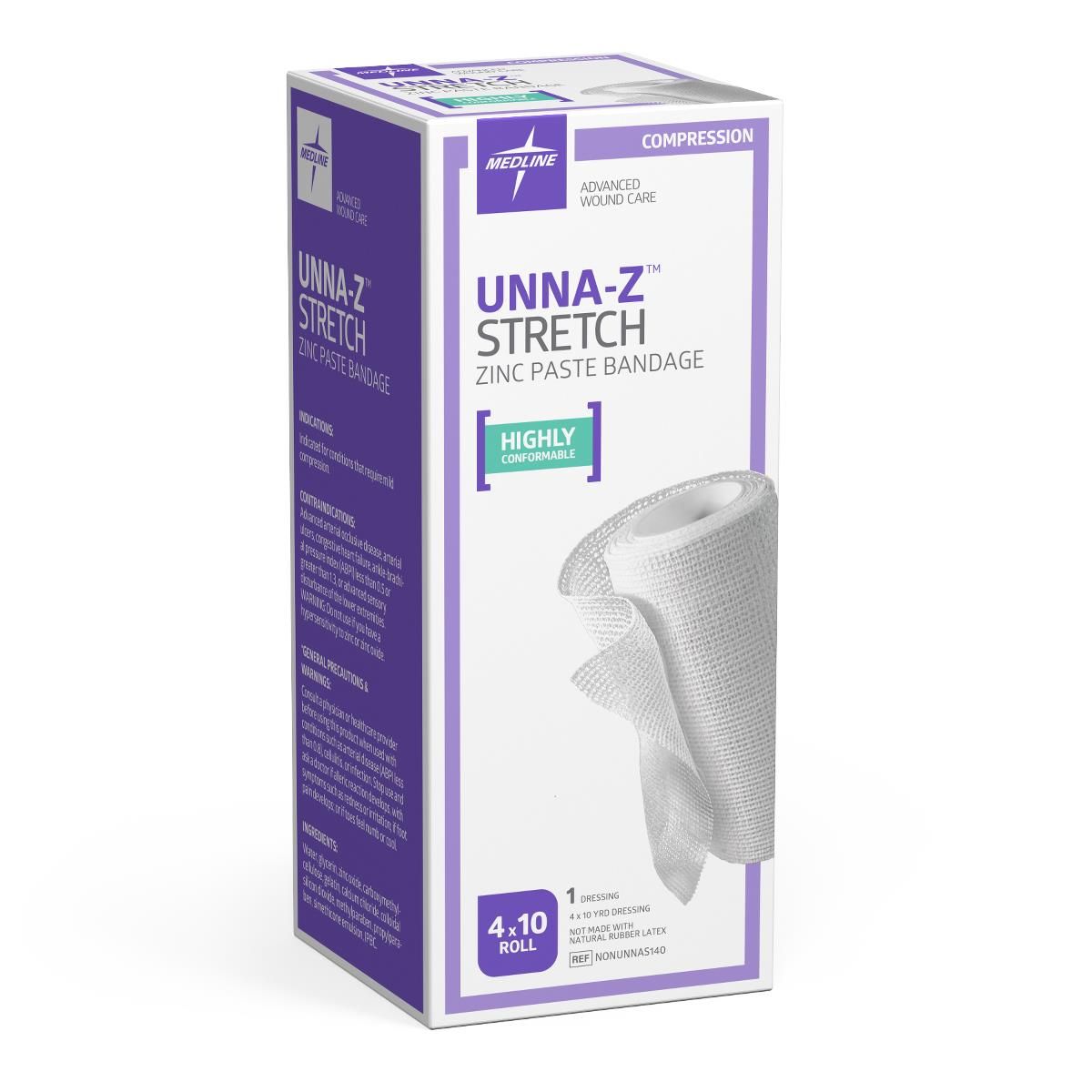 Unna-z Stretch Zinc Oxide Compression Bandage 4″ X 10yd « Medical Mart
