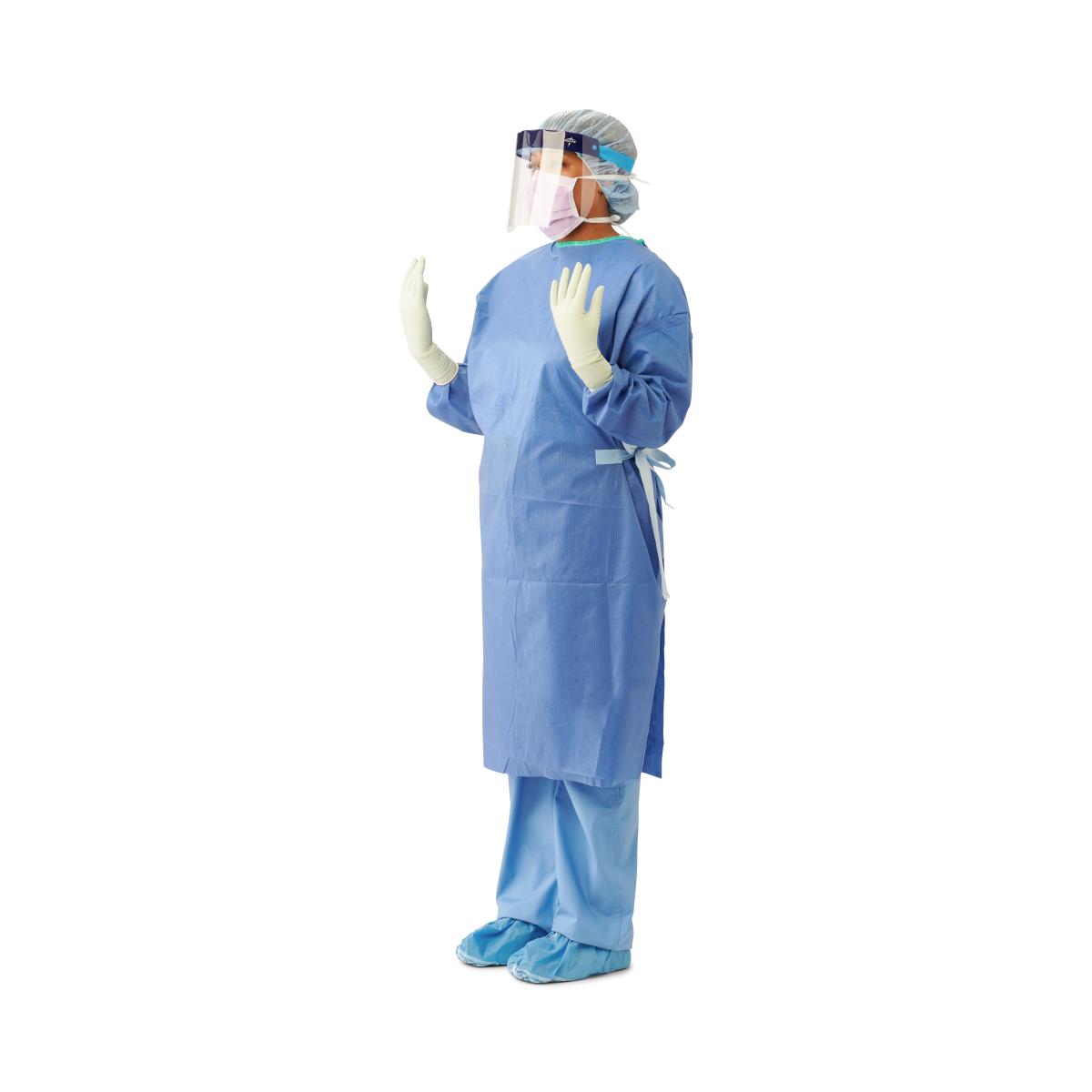 Disposable Sterile 45GSM SMS Non Woven Fabric Medical Standard Surgical Gown  for Hospital