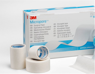 3M Micropore Tape 1530-1 ( 4 rolls ) 1 x 10 yards each NO Latex
