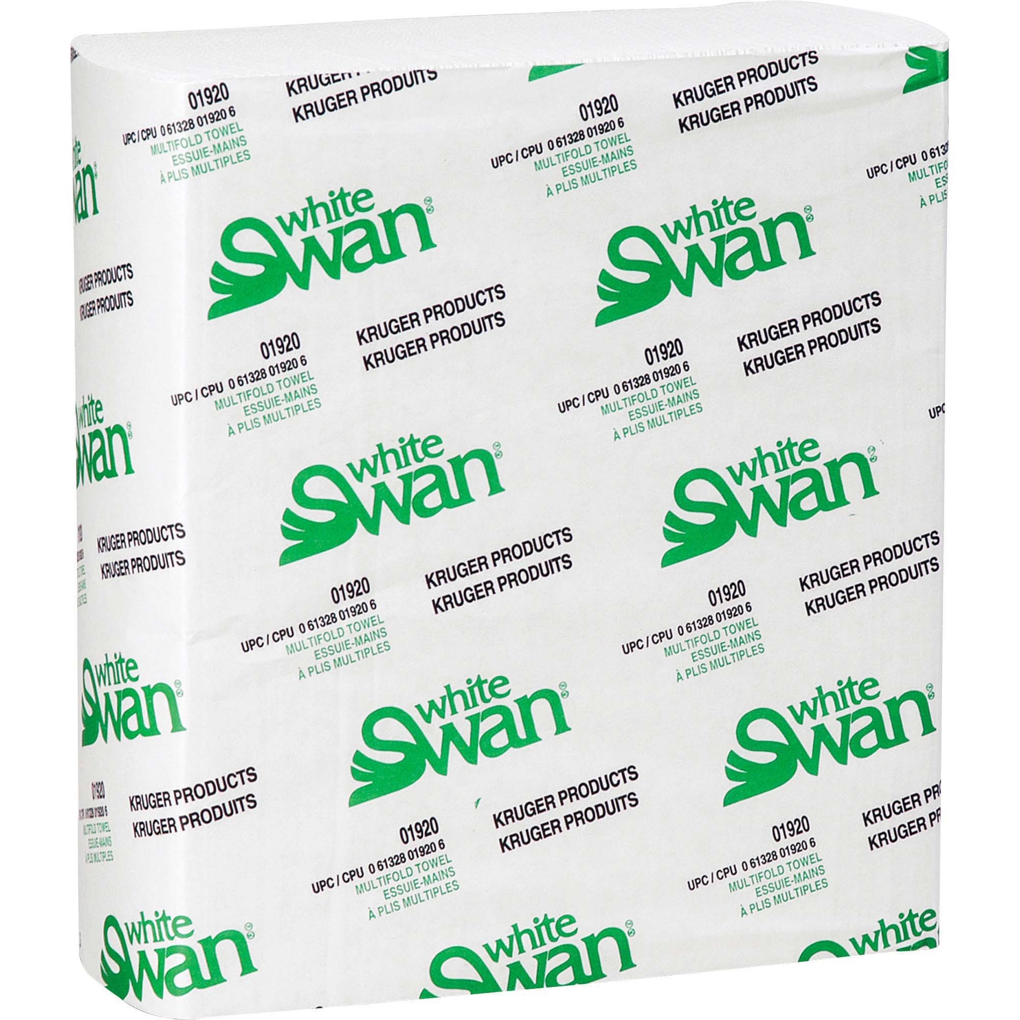 White Swan Multi fold Paper Towels 250 Sheets Per Pack White Medical Mart